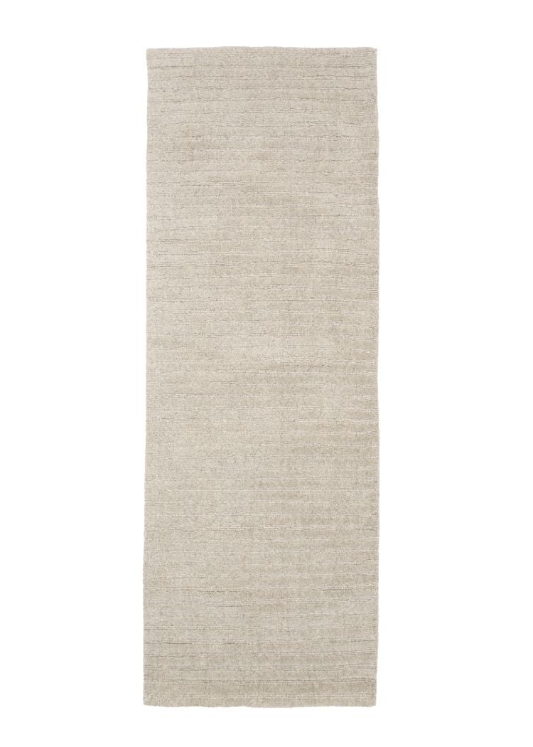 Zentura Ljusgrå 70x200 cm Ullmatta